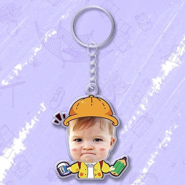 Móc chìa khóa đáng yêu cho bé, in hình cute, cắt ảnh theo yêu cầu - Giá 15.000đ 21