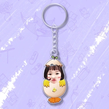 Móc chìa khóa đáng yêu cho bé, in hình cute, cắt ảnh theo yêu cầu - Giá 15.000đ 28