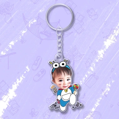 Móc chìa khóa đáng yêu cho bé, in hình cute, cắt ảnh theo yêu cầu - Giá 15.000đ 30