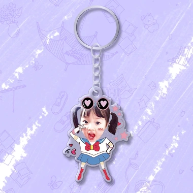 Móc chìa khóa đáng yêu cho bé, in hình cute, cắt ảnh theo yêu cầu - Giá 15.000đ 31