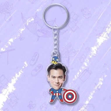 Móc chìa khóa đáng yêu cho bé, in hình cute, cắt ảnh theo yêu cầu - Giá 15.000đ 33