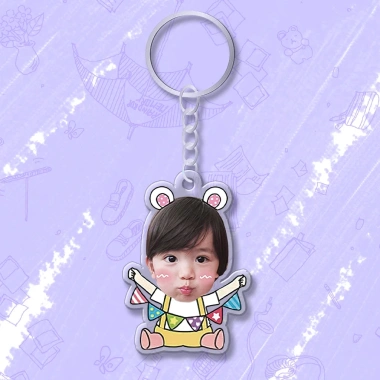 Móc chìa khóa đáng yêu cho bé, in hình cute, cắt ảnh theo yêu cầu - Giá 15.000đ 35