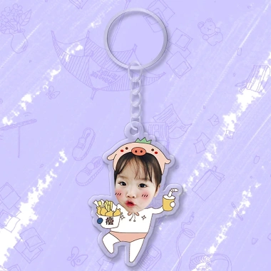 Móc chìa khóa đáng yêu cho bé, in hình cute, cắt ảnh theo yêu cầu - Giá 15.000đ 38