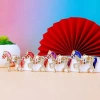 Móc chìa khóa ngựa NLINNI đa màu, dây chuyền lấp lánh kim loại - chỉ 97.900đ 7