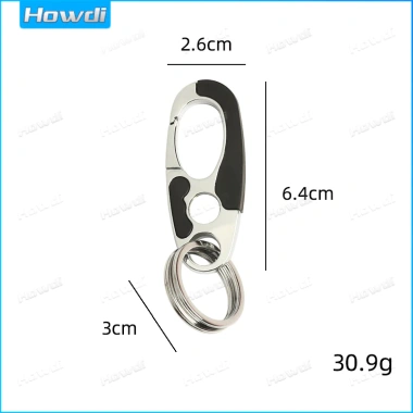 Móc chìa khóa thép không gỉ hai vòng cho xe leo núi, giá ưu đãi 53.020₫