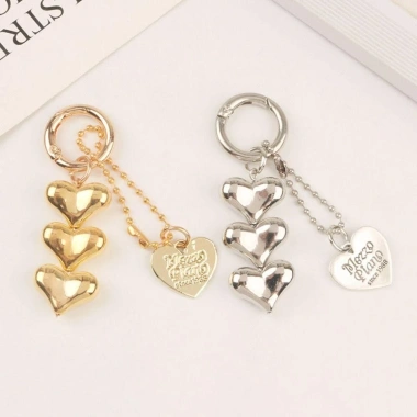 Móc chìa khóa trái tim Y2k OLVIDO - Phụ kiện túi thời trang, màu sắc rực rỡ, giảm còn 45.100₫ 5