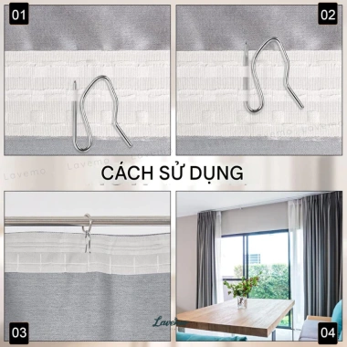 Móc Chữ S LAVEMO MS01 - Phụ Kiện Rèm Vải Tiện Lợi, Bền Bỉ, Giá Chỉ 7.500₫ 5 Móc Chữ S LAVEMO MS01 - Phụ Kiện Rèm Vải Tiện Lợi, Bền Bỉ, Giá Chỉ 7.500₫ 5