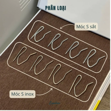 Móc Chữ S LAVEMO MS01 - Phụ Kiện Rèm Vải Tiện Lợi, Bền Bỉ, Giá Chỉ 7.500₫