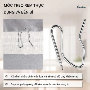 Móc Chữ S LAVEMO MS01 - Phụ Kiện Rèm Vải Tiện Lợi, Bền Bỉ, Giá Chỉ 7.500₫