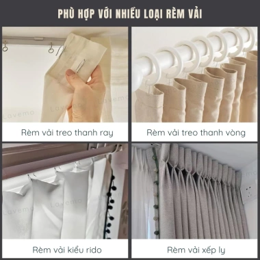 Móc Chữ S LAVEMO MS01 - Phụ Kiện Rèm Vải Tiện Lợi, Bền Bỉ, Giá Chỉ 7.500₫