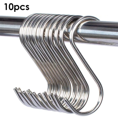 Móc Chữ S Thép Không Gỉ Đa Năng SANEZ - Treo Nhà Bếp, Phòng Tắm, Lan Can, Giá 15.000 VNĐ