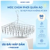 Móc Chùm Inox 304 Chống Gió - Mắc Phơi Quần Áo Trẻ Em & Tất Vớ G2 Giá 59.000đ