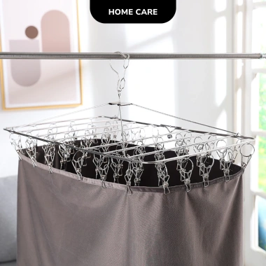 Móc Chùm Inox 304 Chống Gió - Mắc Phơi Quần Áo Trẻ Em & Tất Vớ G2 Giá 59.000đ 7