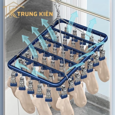 Móc Chùm Inox 304 Phơi Đồ Bé 42 Kẹp Chống Trơn Siêu Chắc Chắn Giá Ưu Đãi 125.999₫