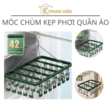 Móc Chùm Inox 304 Phơi Đồ Bé 42 Kẹp Chống Trơn Siêu Chắc Chắn Giá Ưu Đãi 125.999₫ 9 Móc Chùm Inox 304 Phơi Đồ Bé 42 Kẹp Chống Trơn Siêu Chắc Chắn Giá Ưu Đãi 125.999₫ 9