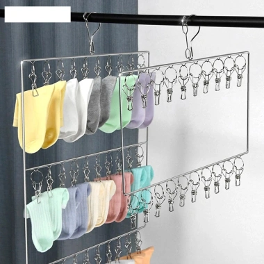 Móc Chùm Phơi Đồ Cho Bé Inox Đa Năng Tiết Kiệm Diện Tích - Giá 32.000 5