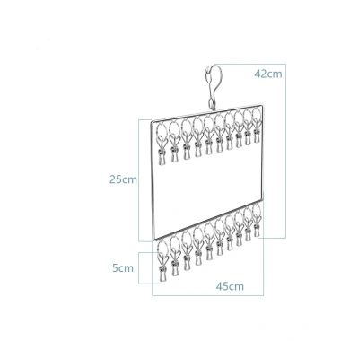 Móc Chùm Phơi Đồ Cho Bé Inox Đa Năng Tiết Kiệm Diện Tích - Giá 32.000 6