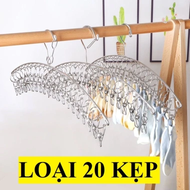Móc Chùm Phơi Đồ Inox Vuông Đa Năng Tiện Ích Giá 32.000₫ Giá Gốc 41.600₫