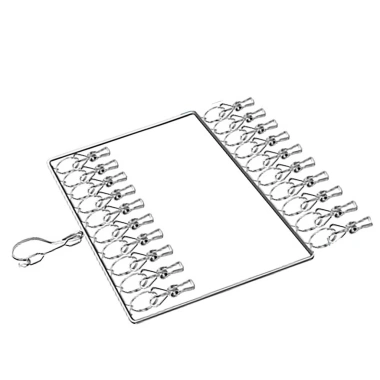 Móc Chùm Phơi Đồ Inox Vuông Đa Năng Tiện Ích Giá 32.000₫ Giá Gốc 41.600₫