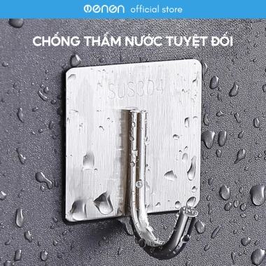 Móc dán inox siêu chịu lực không cần khoan tường – Treo đồ đa năng, chỉ 12.900₫