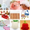 Móc đan SMILE cỡ nhỏ dài - Dụng cụ dệt sợi gỗ tre cho khăn, chăn, giá 33.000đ 3