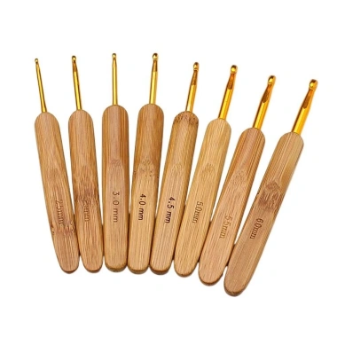 Móc đan SMILE cỡ nhỏ dài - Dụng cụ dệt sợi gỗ tre cho khăn, chăn, giá 33.000đ