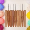 Móc đan SMILE cỡ nhỏ dài - Dụng cụ dệt sợi gỗ tre cho khăn, chăn, giá 33.000đ 9