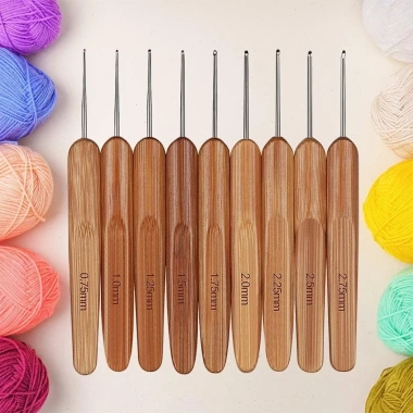 Móc đan SMILE cỡ nhỏ dài - Dụng cụ dệt sợi gỗ tre cho khăn, chăn, giá 33.000đ 9 Móc đan SMILE cỡ nhỏ dài - Dụng cụ dệt sợi gỗ tre cho khăn, chăn, giá 33.000đ 9