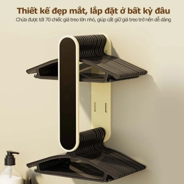 Móc dán tường đa năng Giá treo móc quần áo chịu lực, chỉ 55.100₫, bền, tiện lợi 3