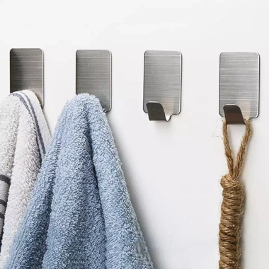 Móc Dán Tường Inox Kingler 2.000 - Siêu Dính, Đa Năng, Chắc Chắn cho Nhà Tắm & Bếp, Giá 19.000 VND
