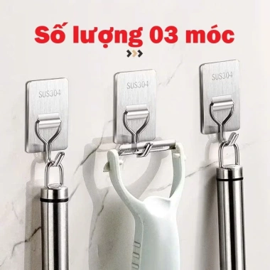 Móc Dán Tường Inox Takyhome- Treo Khăn, Quần Áo, Chìa Khóa, Nhà Tắm, Bếp 19.800₫ 10