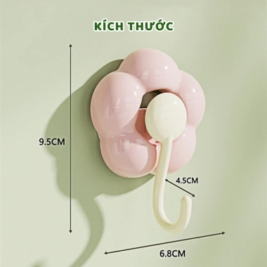 Móc Dán Tường Siêu Dính Chống Thấm, Chịu Lực 3kg, Treo Đồ Nhà Tắm, Bếp, Phòng Ngủ - Giá Chỉ 6.800₫