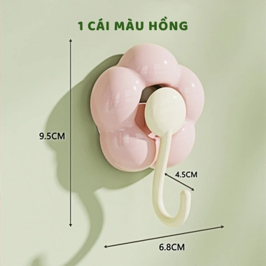 Móc Dán Tường Siêu Dính Chống Thấm, Chịu Lực 3kg, Treo Đồ Nhà Tắm, Bếp, Phòng Ngủ - Giá Chỉ 6.800₫