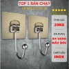 Móc dán tường siêu dính inox chịu lực đa năng treo quần áo, đồ dùng - Giá 3.850₫ 2