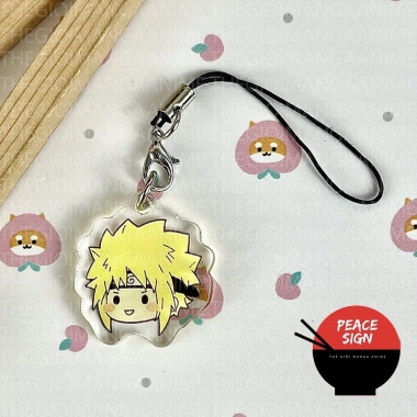 Móc dây treo điện thoại Naruto Shippuden Face Chibi Mica trong acrylic, giá 14.500 VND 5