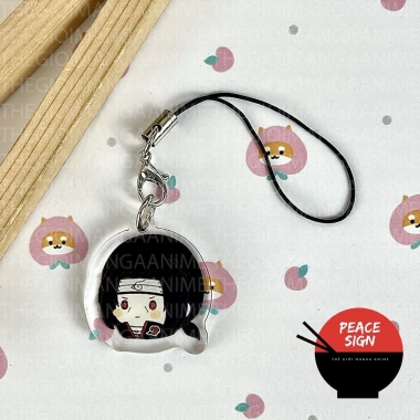 Móc dây treo điện thoại Naruto Shippuden Face Chibi Mica trong acrylic, giá 14.500 VND 6
