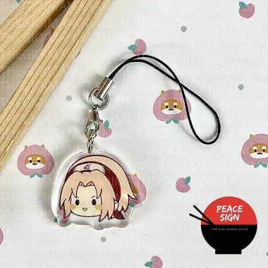 Móc dây treo điện thoại Naruto Shippuden Face Chibi Mica trong acrylic, giá 14.500 VND 7