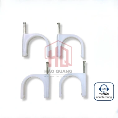 Móc Đinh Cố Định Dây Điện Chữ U Nhiều Size – Đinh Ghim Nhựa Chắc Chắn, Bám Tường 5 Móc Đinh Cố Định Dây Điện Chữ U Nhiều Size – Đinh Ghim Nhựa Chắc Chắn, Bám Tường 5