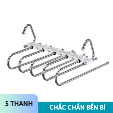 Móc Gấp Gọn 9 Tầng Inox Chắc Chắn - Treo Quần Áo Tiết Kiệm Diện Tích, 48.959đ