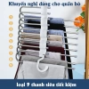 Móc Gấp Gọn 9 Tầng Inox Chắc Chắn - Treo Quần Áo Tiết Kiệm Diện Tích, 48.959đ 2
