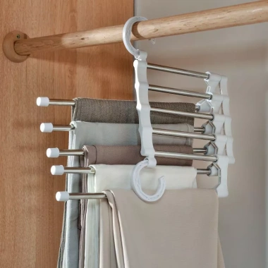 Móc Gấp Gọn 9 Tầng Inox Chắc Chắn - Treo Quần Áo Tiết Kiệm Diện Tích, 48.959đ