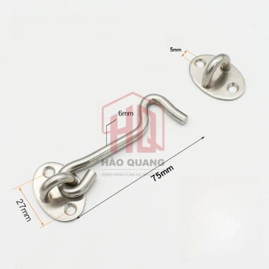 Móc Gió Thanh Gài Thép Chống Gỉ – Chốt Gài An Toàn Cho Cửa Sổ, Cửa Tủ, Cửa Gỗ