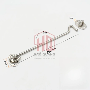 Móc Gió Thanh Gài Thép Chống Gỉ – Chốt Gài An Toàn Cho Cửa Sổ, Cửa Tủ, Cửa Gỗ