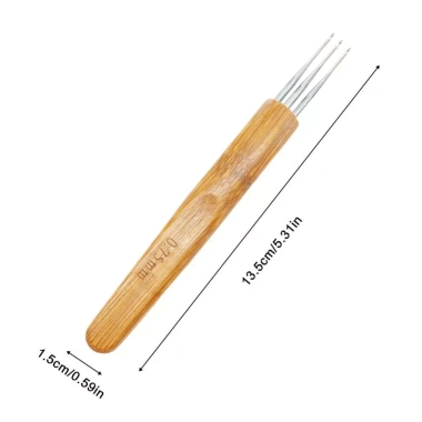 Móc gỗ 0.5mm-0.7mm siêu bền cho bím tóc và dreadlocks - Giá chỉ 55.404đ