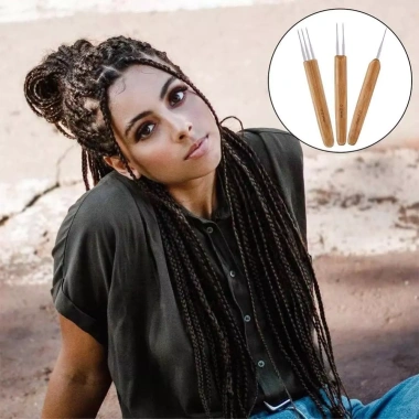 Móc gỗ 0.5mm-0.7mm siêu bền cho bím tóc và dreadlocks - Giá chỉ 55.404đ