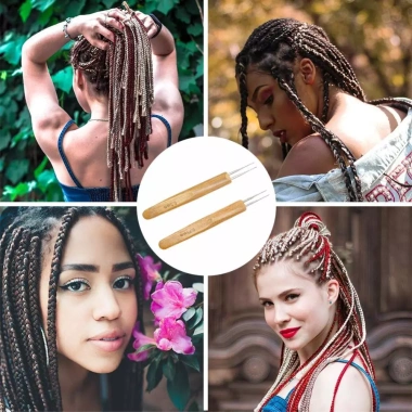 Móc gỗ 0.5mm-0.7mm siêu bền cho bím tóc và dreadlocks - Giá chỉ 55.404đ
