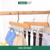 Móc Gỗ Đa Năng 2 Dây Xoay 360° Treo Đồ Lót Khăn Thắt Lưng Cà Vạt Áo - 19.889₫ 9