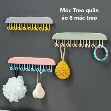 Móc Gỗ Đa Năng 8 Nhánh - Treo Đồ Lót, Cà Vạt, Phơi Quần Áo, Tiện Dụng, Gọn Gàng, Giá 18.000₫ 4