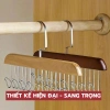 Móc Gỗ Đa Năng Treo Đồ Lót, Tất, Cà Vạt, Áo 2 Dây – Inox Chống Gỉ, Sang Trọng, 15.000đ 2