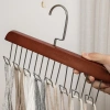 Móc Gỗ Đa Năng Treo Đồ Lót, Tất, Cà Vạt, Áo 2 Dây – Inox Chống Gỉ, Sang Trọng, 15.000đ 6
